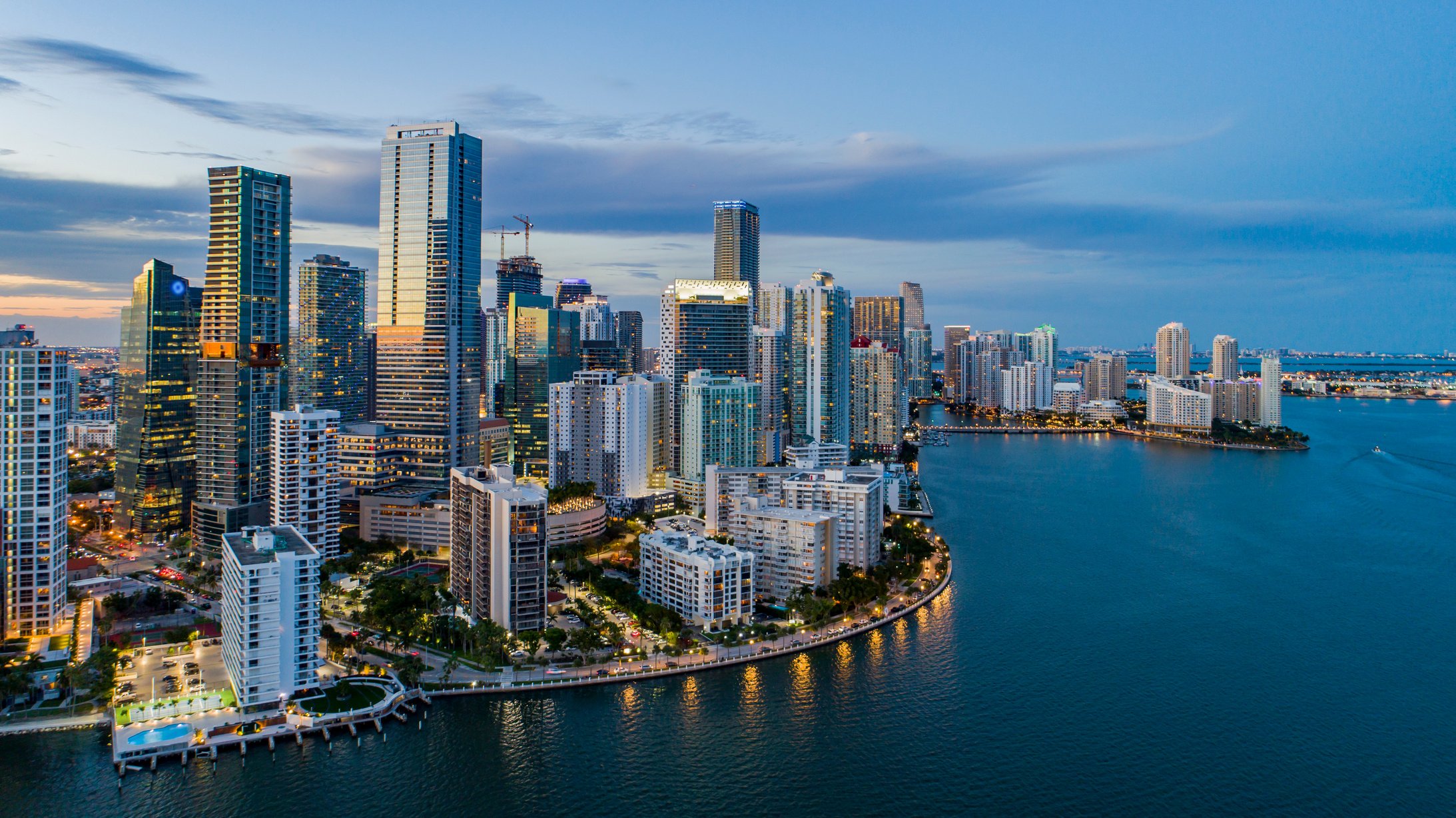 Downtown Miami Night, Miami Sunrise, Cityscape