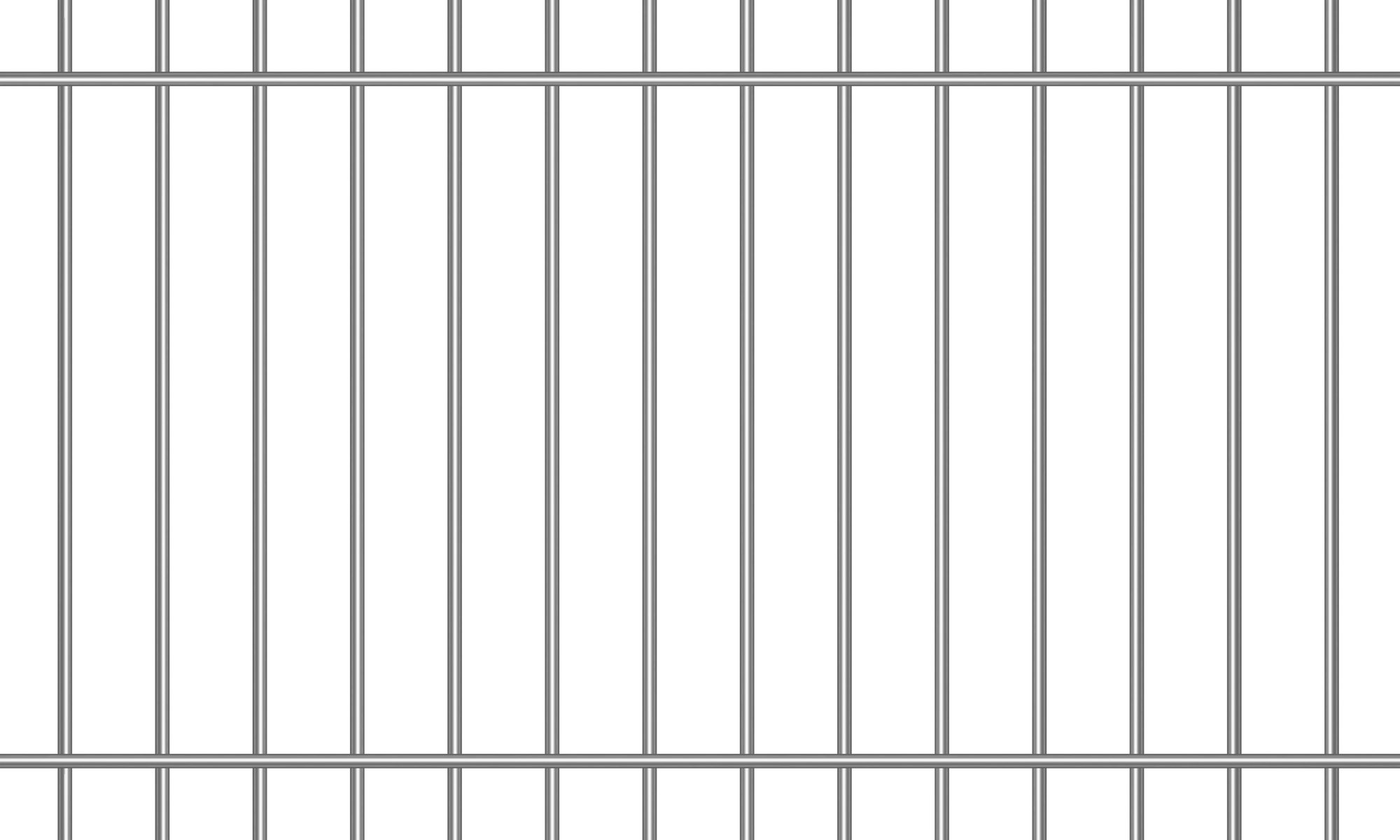 Jail bars illustration, transparent background